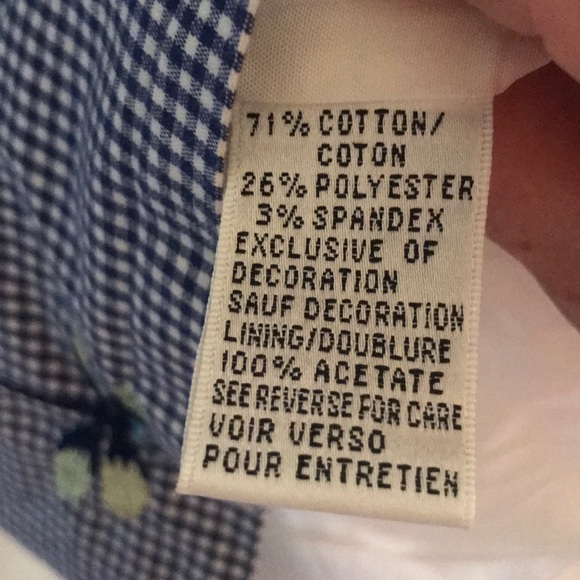 Talbots gingham dragonfly embroidered shift dress - Picture 5 of 6